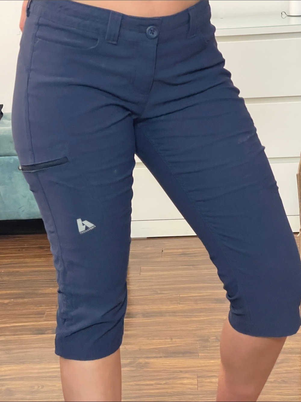 Navy Capri Active Stretch Pants